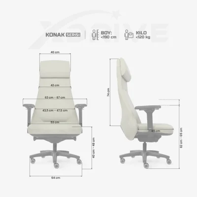 xDrive Business Konak Office Chair Large Fabric Green - 4