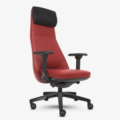 xDrive Business Konak Office Chair Large Leather Red - 2