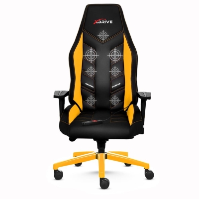 xDrive MASAJLI Oyuncu Koltuğu FIRTINA Serisi Sarı/Siyah - xDrive