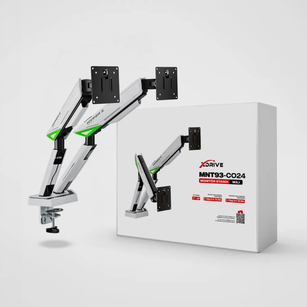 xDrive MNT-93 İkili Monitör Standı - 1