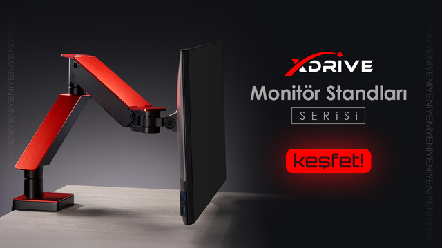 xDrive, Yeni Monitör Standı Modelleri ile Ergonomik Çözümler Sunuyor.