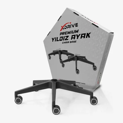 xDrive Premium Poliamid Ayak Siyah İnce (Tekerlek Dahil) - 1