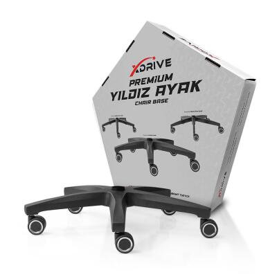xDrive Premium Poliamid Ayak Siyah (Tekerlek Dahil) - 2