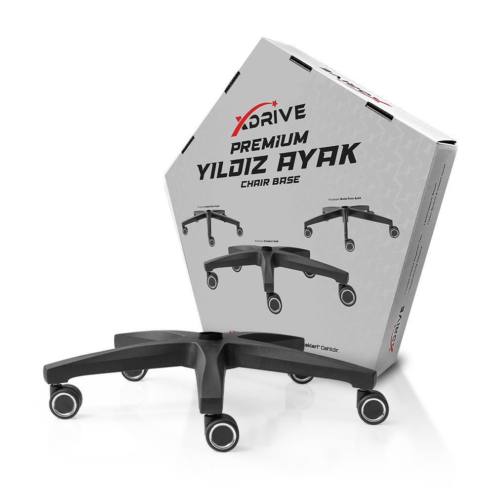 xDrive Premium Poliamid Ayak Siyah (Tekerlek Dahil) - 2