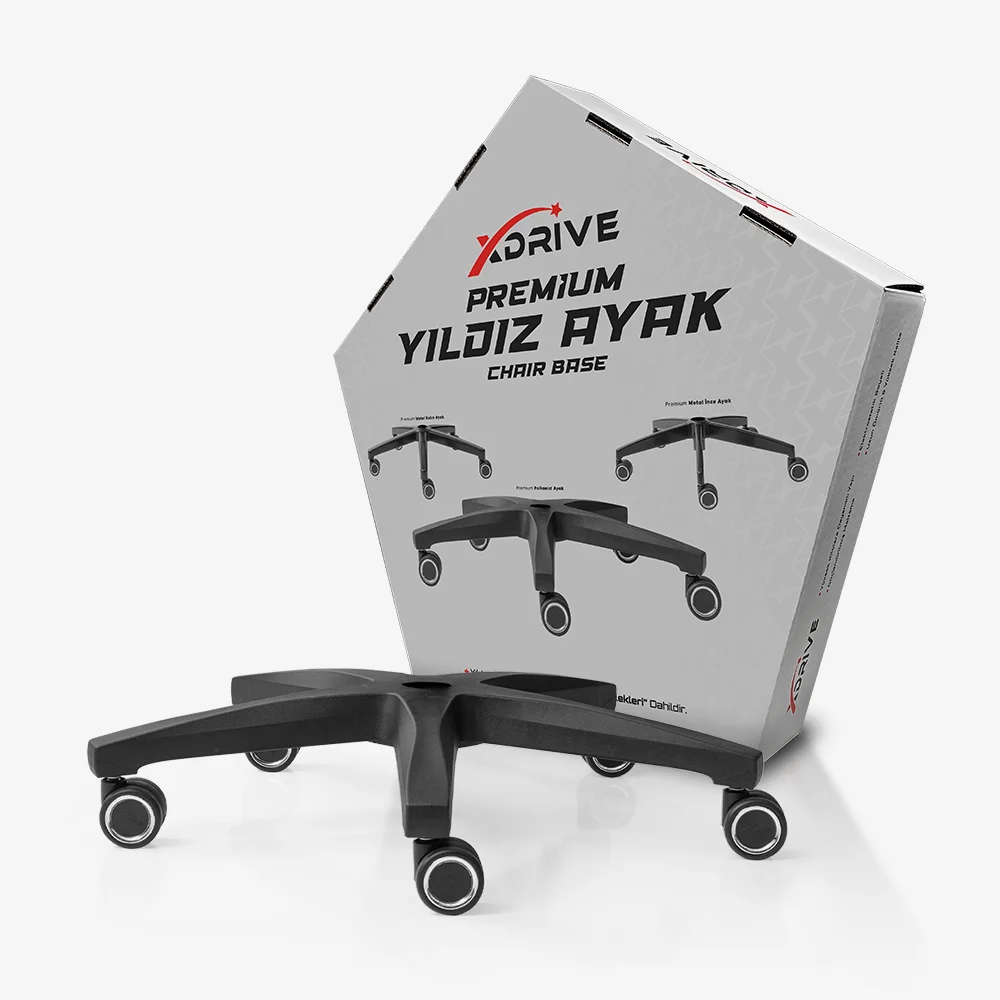 xDrive Premium Poliamid Ayak Siyah (Tekerlek Dahil) - 1