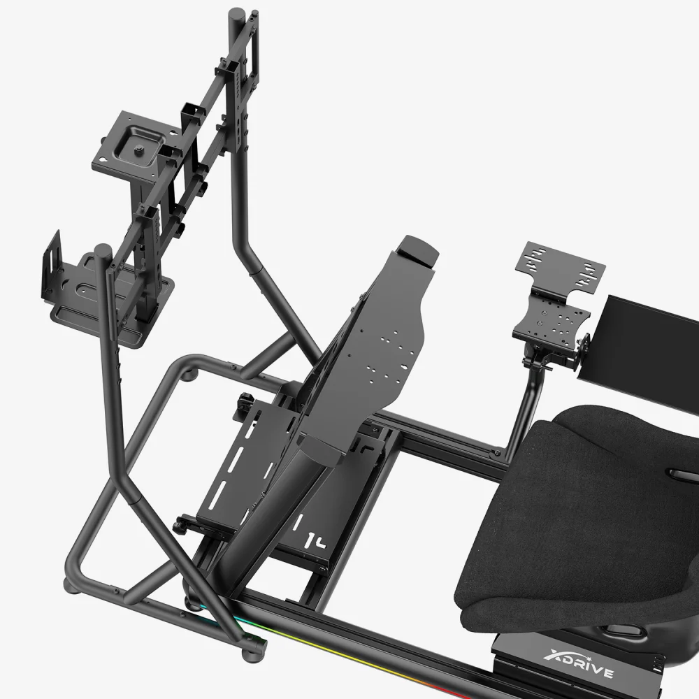 xDrive RGB Alüminyum Yarış Simülatörü Kokpiti ve F1 Koltuğu Bs01 - 7