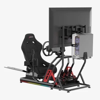 xDrive RGB Alüminyum Yarış Simülatörü Kokpiti ve F1 Koltuğu Bs02 - 4