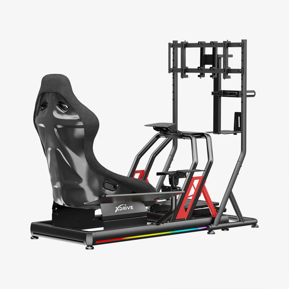 xDrive RGB Alüminyum Yarış Simülatörü Kokpiti ve F1 Koltuğu Bs02 - 6