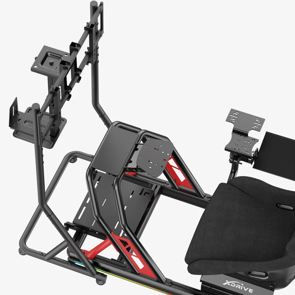 xDrive RGB Alüminyum Yarış Simülatörü Kokpiti ve F1 Koltuğu Bs02 - 7