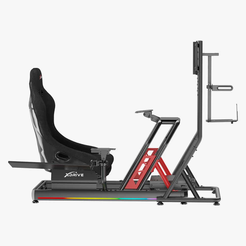 xDrive RGB Alüminyum Yarış Simülatörü Kokpiti ve F1 Koltuğu Bs02 - 8