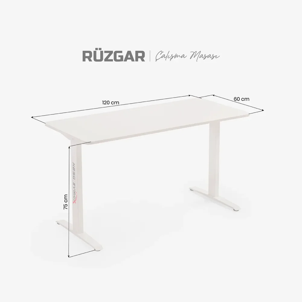 xDrive Rüzgar Çalışma Masası Beyaz - 3