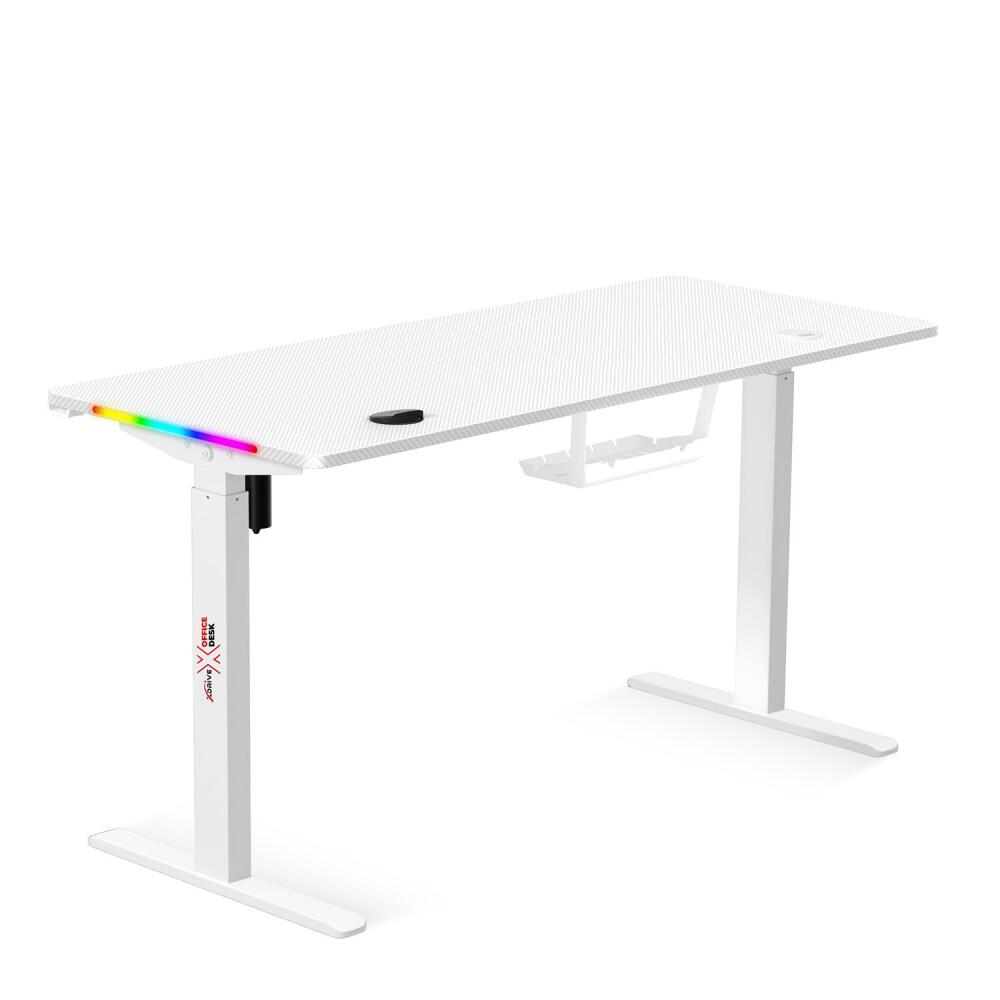 xDrive Rüzgar Height Adjustable RGB Gaming & Study Desk White ( 140x60 ) - 3