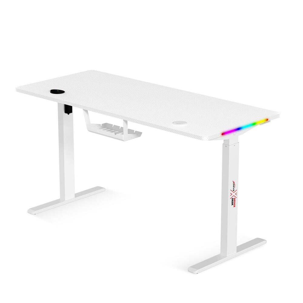 xDrive Rüzgar Height Adjustable RGB Gaming & Study Desk White ( 140x60 ) - 5