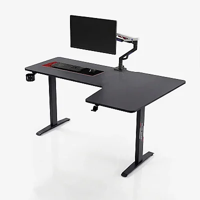 xDrive Rüzgar L Masa Sağ Siyah (160x60) - 1