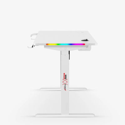 xDrive Rüzgar Yükseklik Ayarlı RGB Oyuncu & Çalışma Masası Beyaz ( 140x60 ) - 4