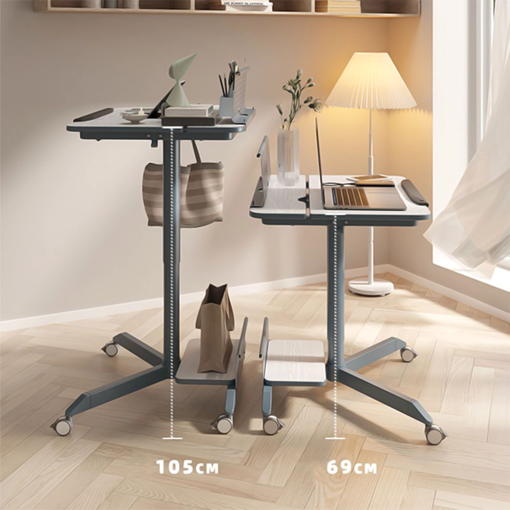 xDrive Sina Yükseklik Ayarlı Çizim ve Çalışma Masası Yeşil/Beyaz 78x60 - 6