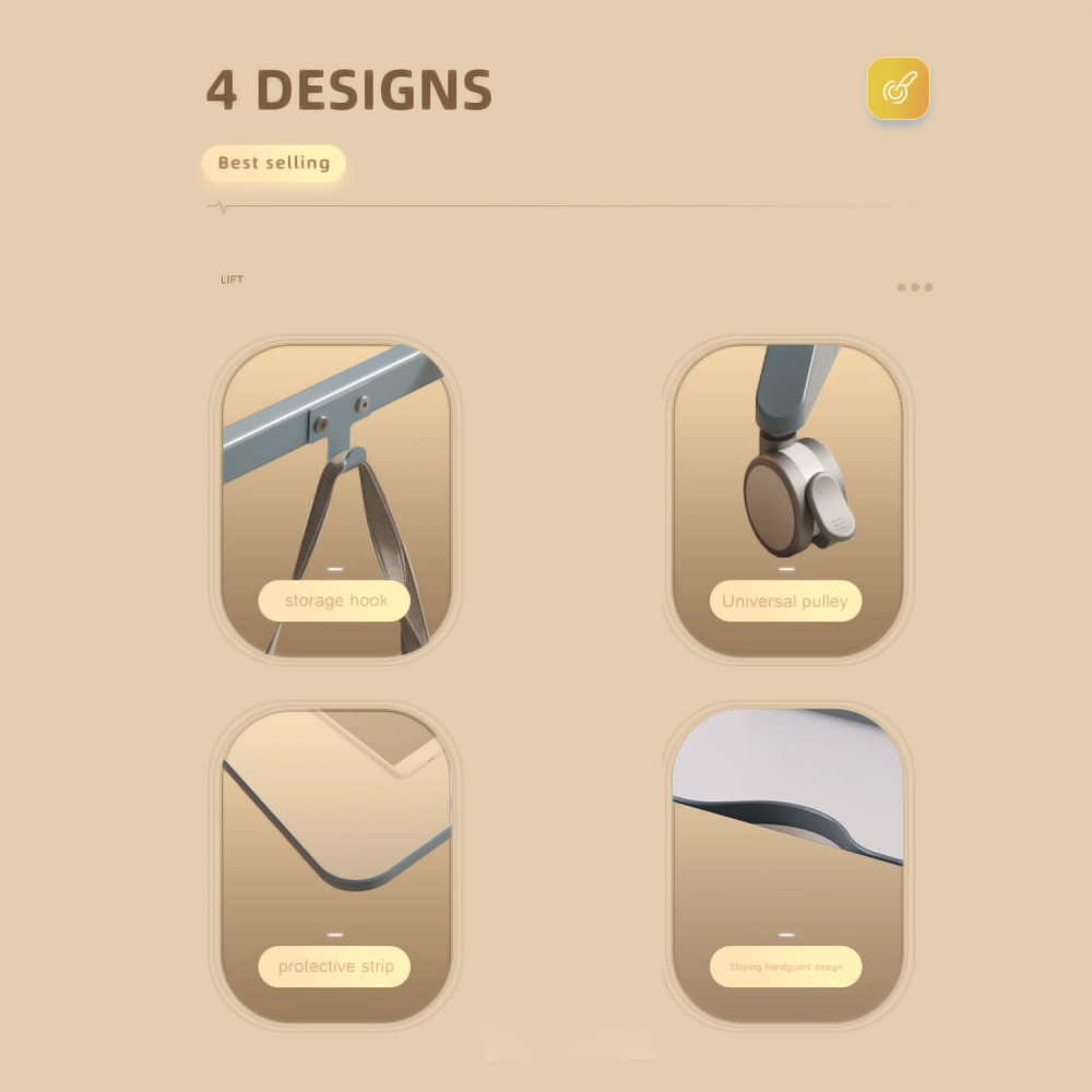 xDrive Sina Yükseklik Ayarlı Çizim ve Çalışma Masası Yeşil/Beyaz 78x60 - 7