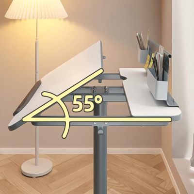 xDrive Sina Yükseklik Ayarlı Çizim ve Çalışma Masası Yeşil/Beyaz 78x60 - 5