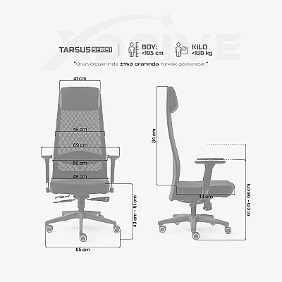 xDrive Tarsus Office Chair Fabric Black - 4