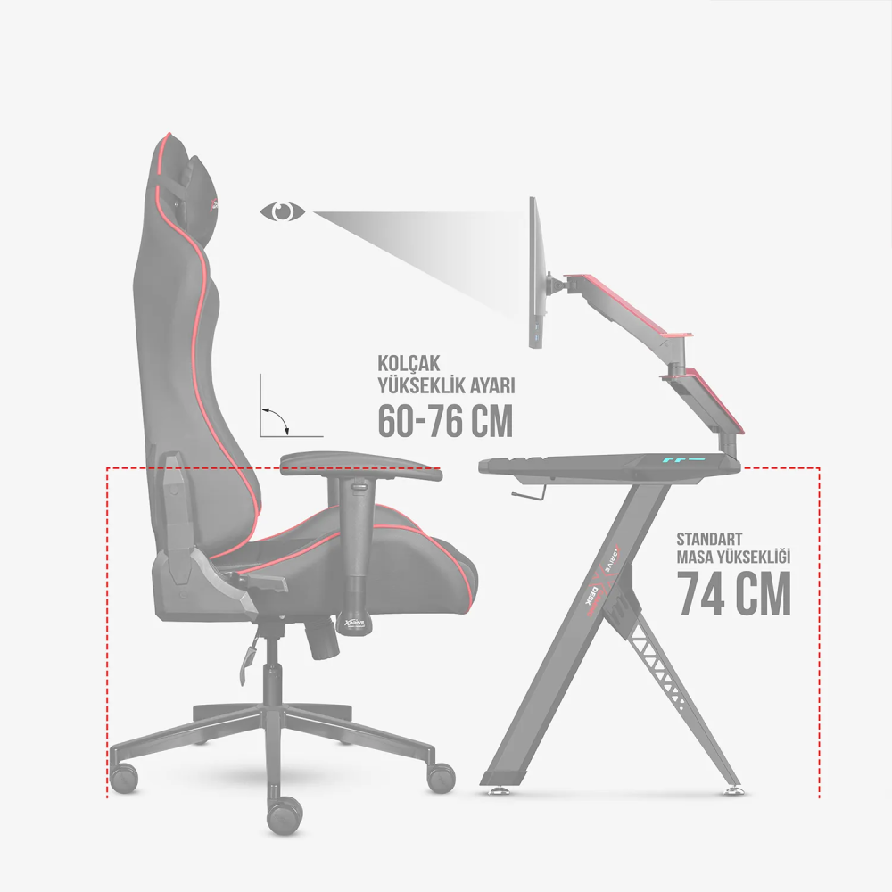 xDrive TORYUM Professional Gaming Chair Black/Black - 10