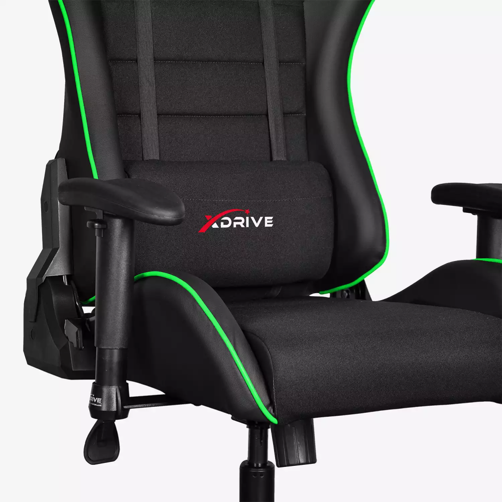 xDrive TORYUM Professional Gaming Chair Green/Black - 8