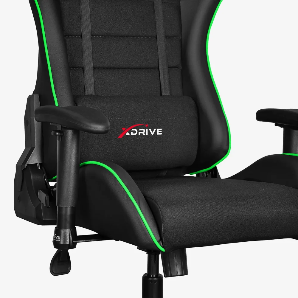 xDrive TORYUM Professional Gaming Chair Green/Black - 8